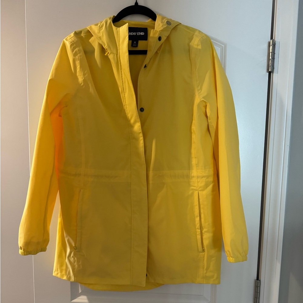 Lands’ End Women’s Yellow Raincoat